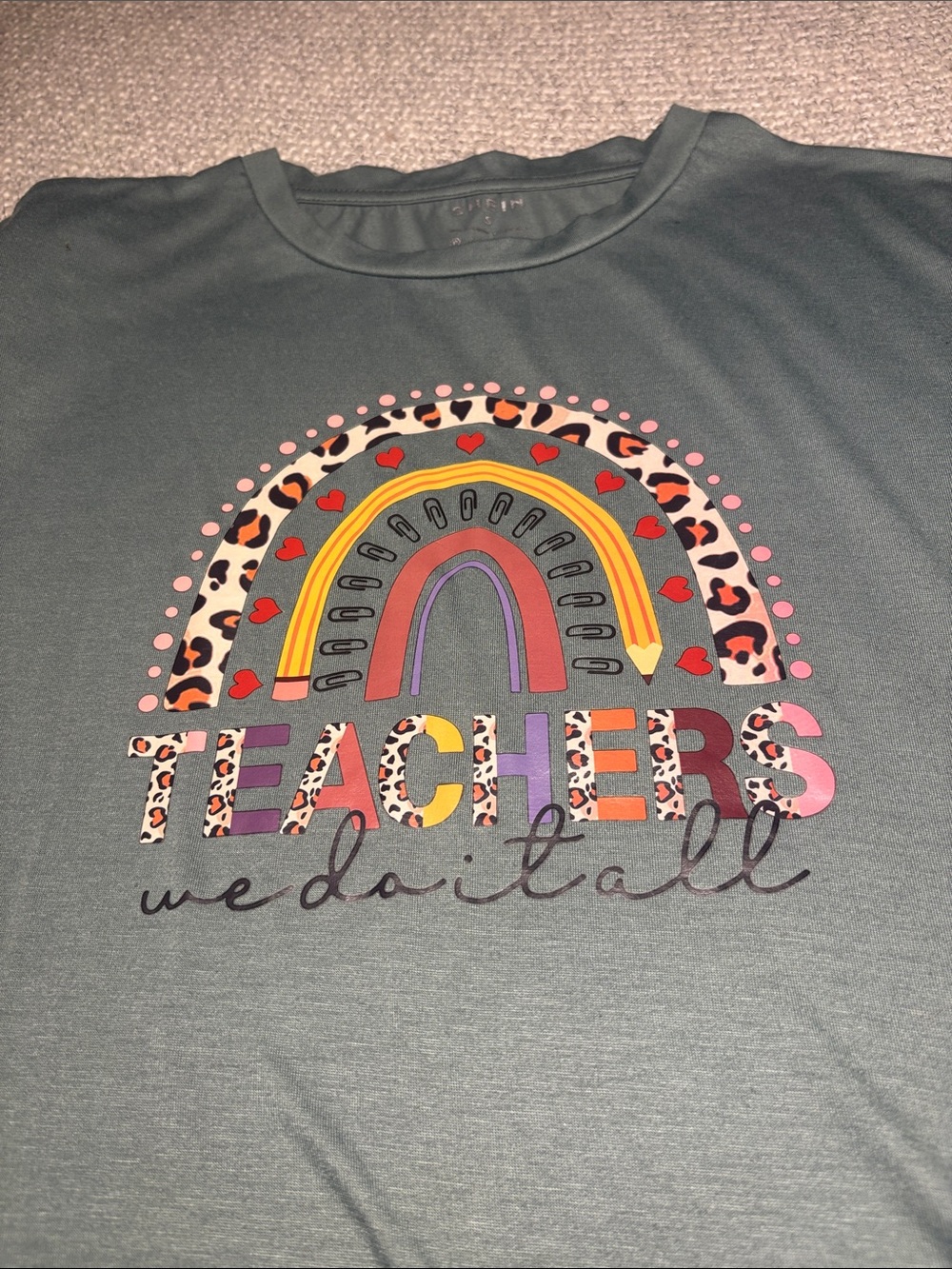 Green 'Teachers We Do It All' Graphic Tee - Picture 7 of 7